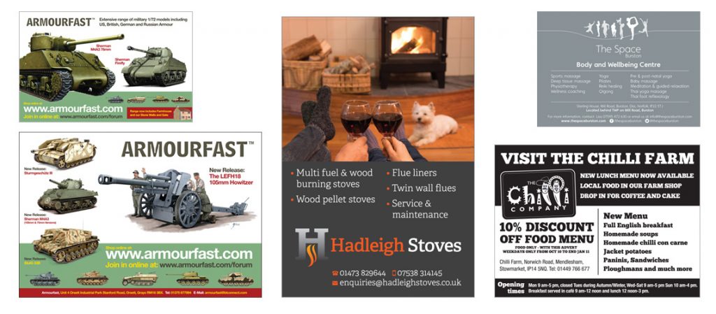 Local press adverts