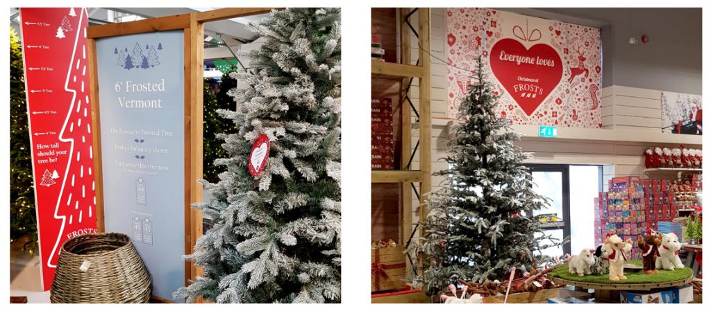 Frosts Christmas POS display designs