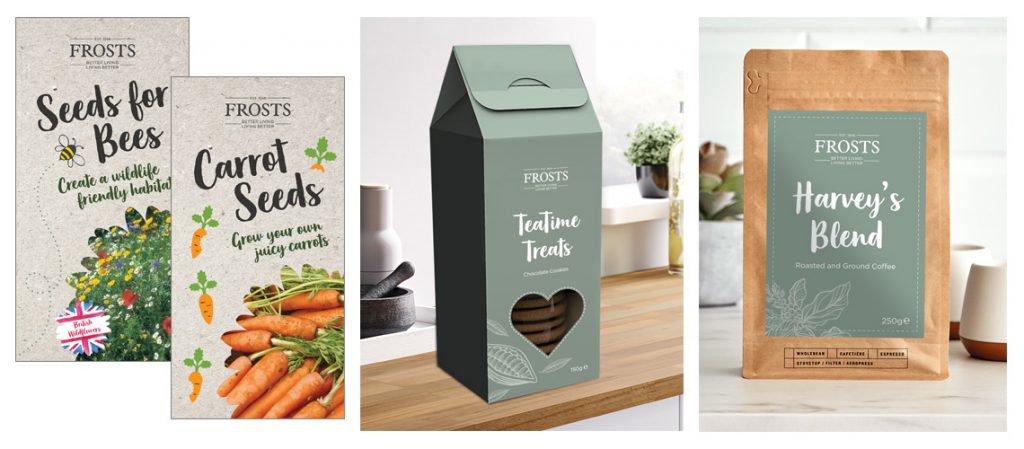 Brand product packaging