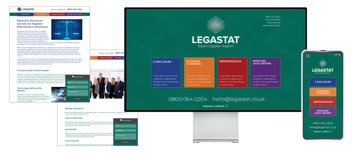 Website Design Example for Legal Business