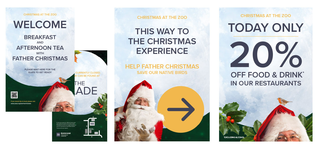 Christmas wayfinder design