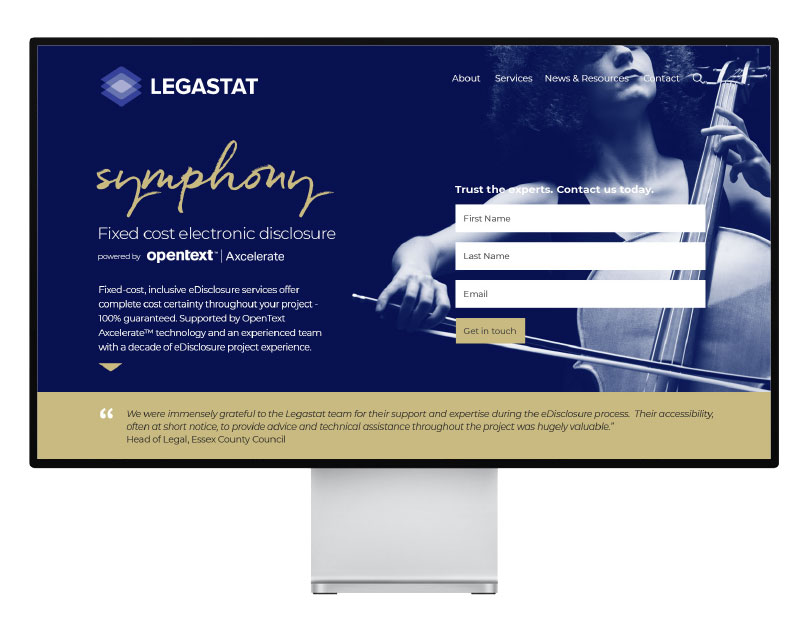 Legastat Symphony Hubspot Website Design