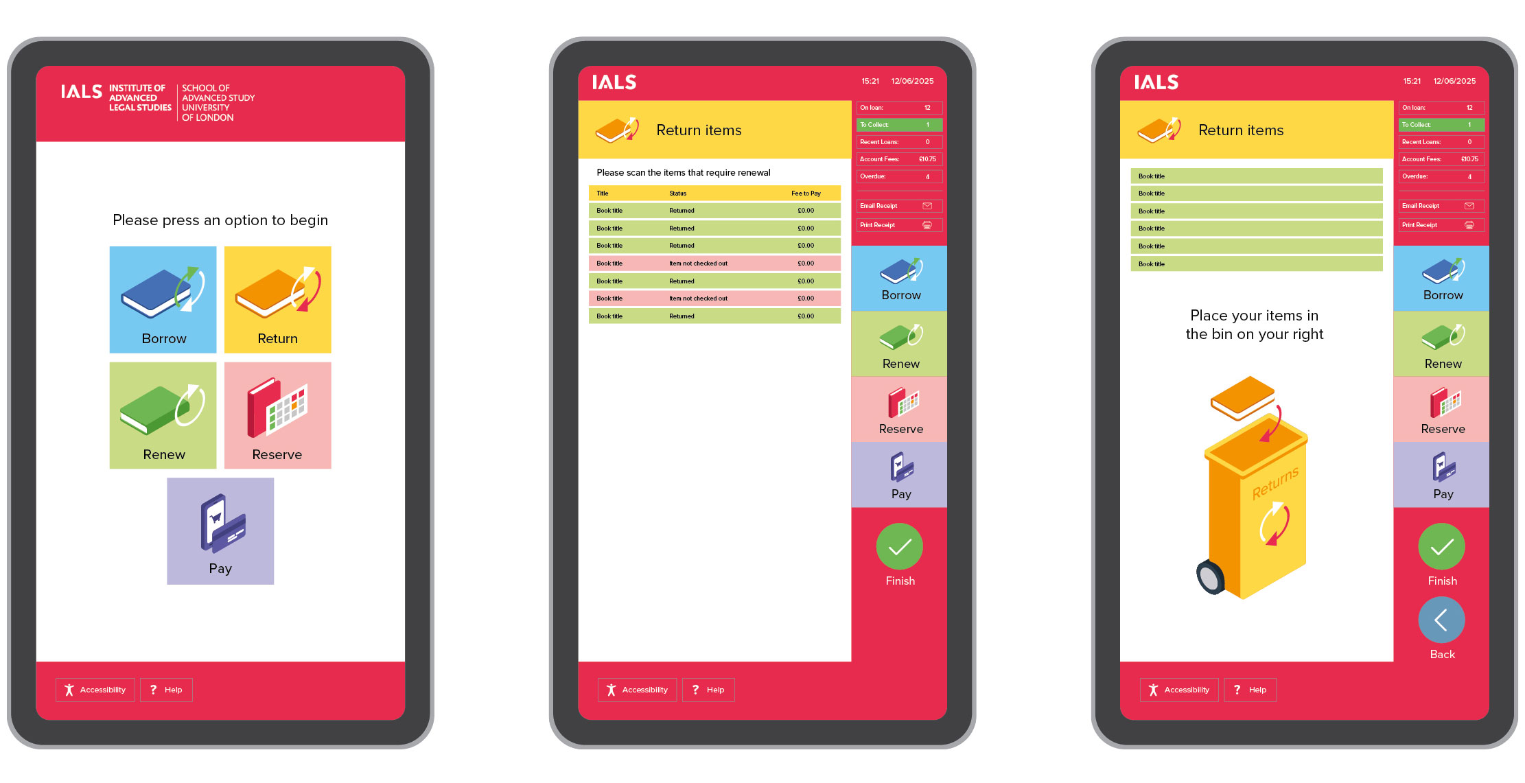 Screen UI Design Concepts